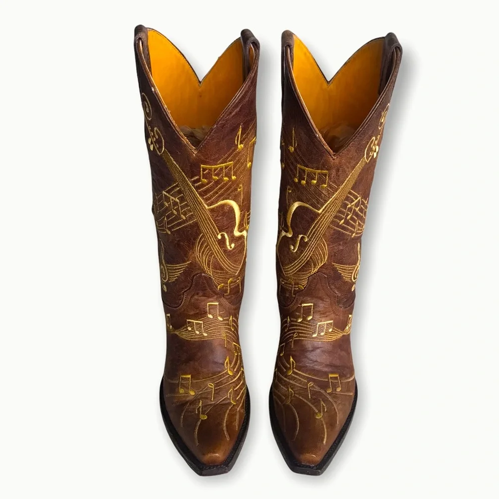 RARE Old Gringo Violina Music Note Cowboy Boots